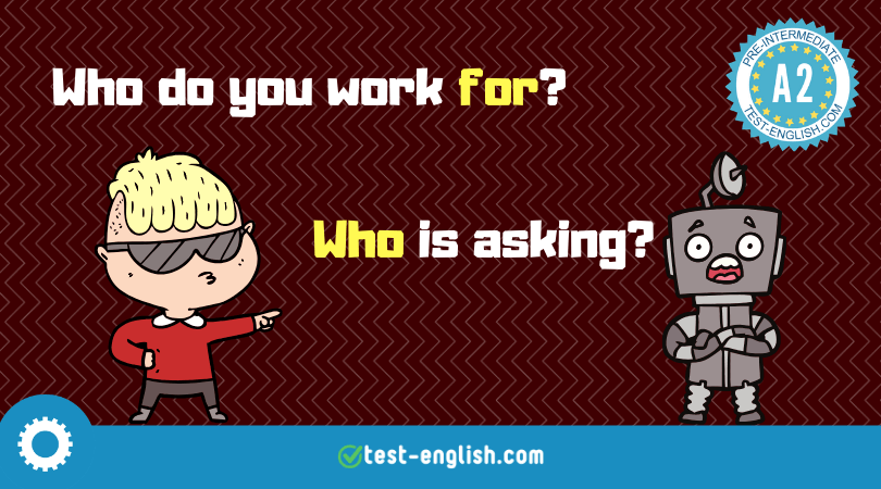 Subject questions, questions with preposition