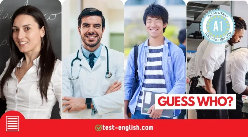 Guess who? – A1 English reading test